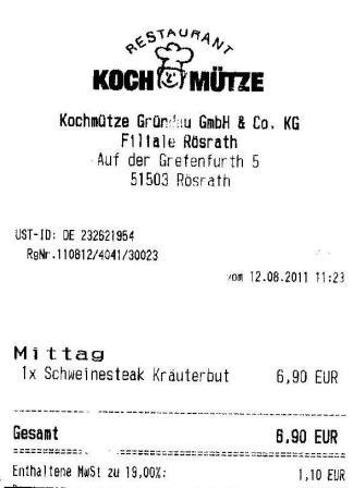 gezo Hffner Kochmtze Restaurant